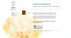 Desktop Screenshot of lehr-speisepilzkulturen.de